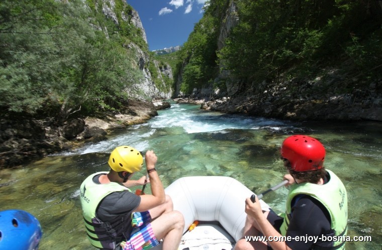 Rafting durch die Neretva-Schlucht