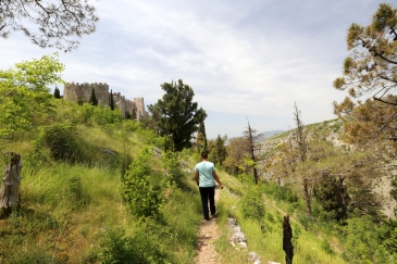 Auf dem Weg zu der Festung von Herceg Stjepan